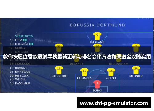 教你快速查看欧冠射手榜最新更新与排名变化方法和渠道全攻略实用 教你快速查看欧冠射手榜最新更新与排名变化方法和渠道全攻略实用